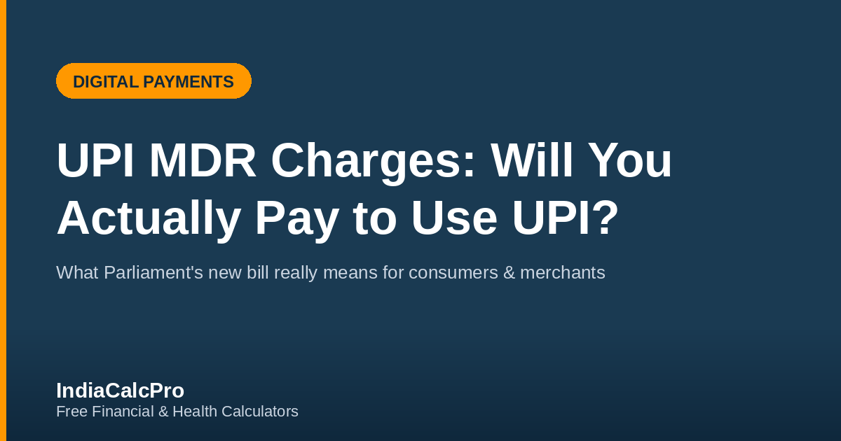 UPI MDR Charges Explained: Will You Actually Pay to Use UPI?